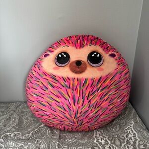 Ty Pink and Multicolor Hedgehog Plush